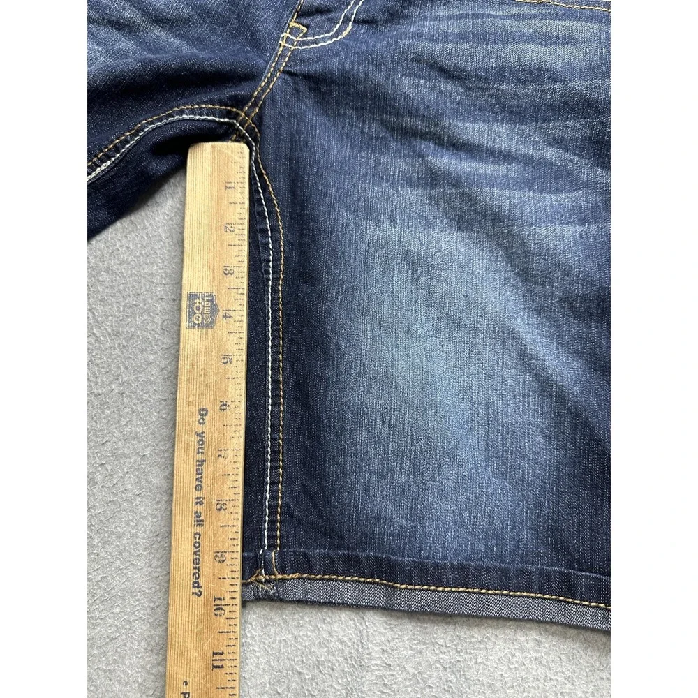U.S. Polo Assn Shorts Womens 11/12 Blue Denim Jean Bermuda Embroidered Pockets
